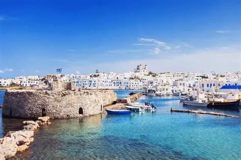 Paros, Naxos, Santorini & Milos with Guided Tours - Premium